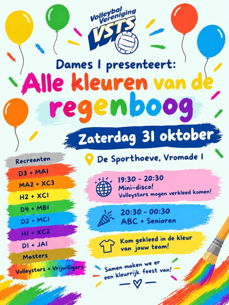 Alle kleuren van de regenboog